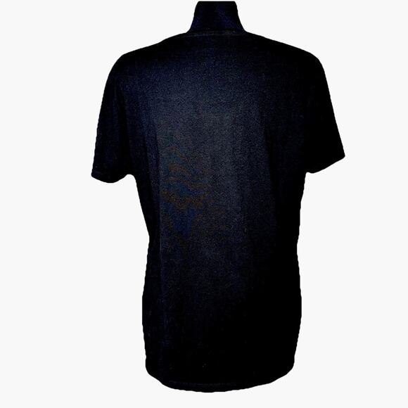 Metallica Night Giants Stadium Womens XL Black V-Neck Shirt Baseball Heavy Metal - Picture 2 of 4